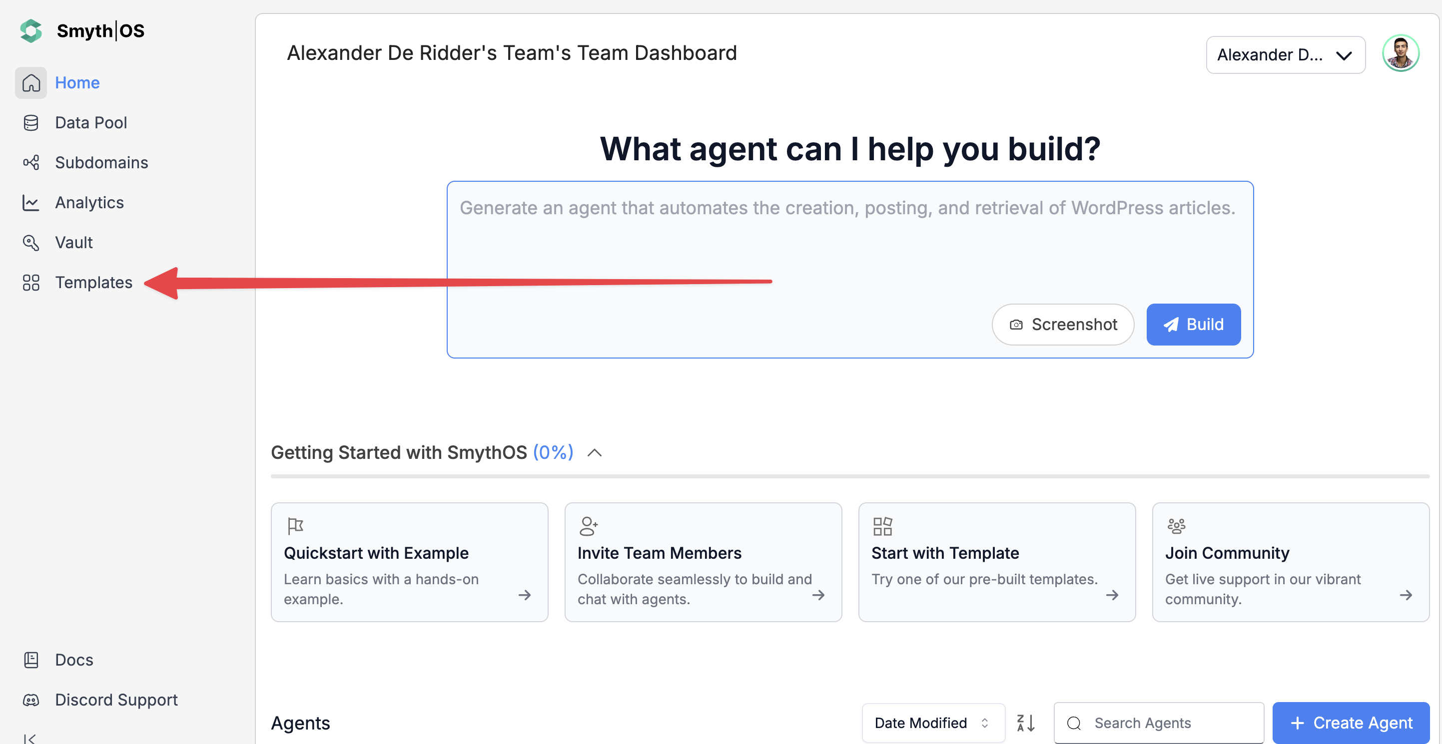 Document Summarizer Agent template in SmythOS