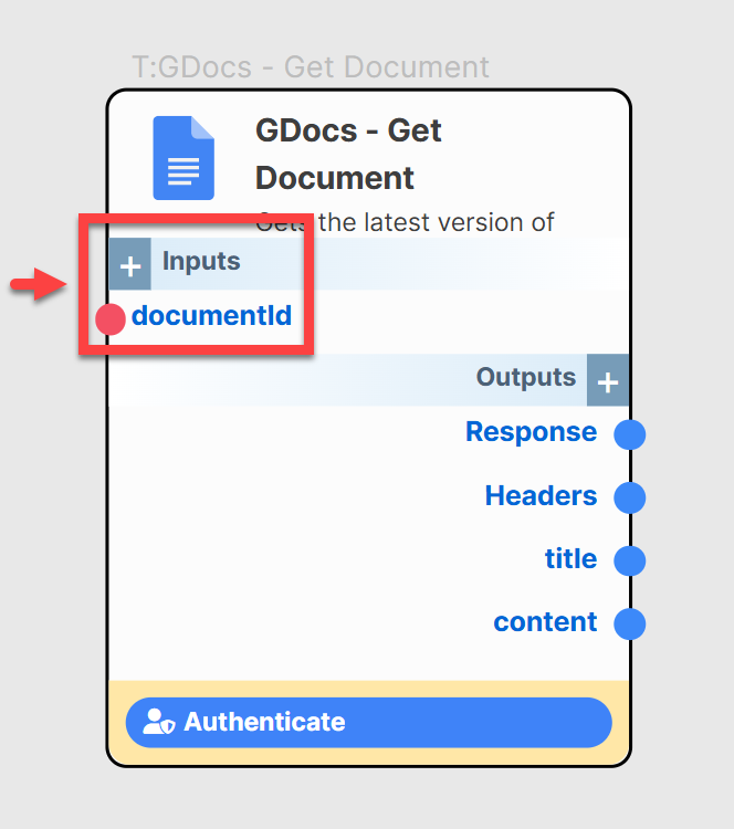 Get Document Input