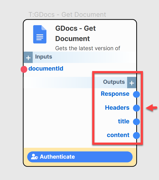 Get Document Output