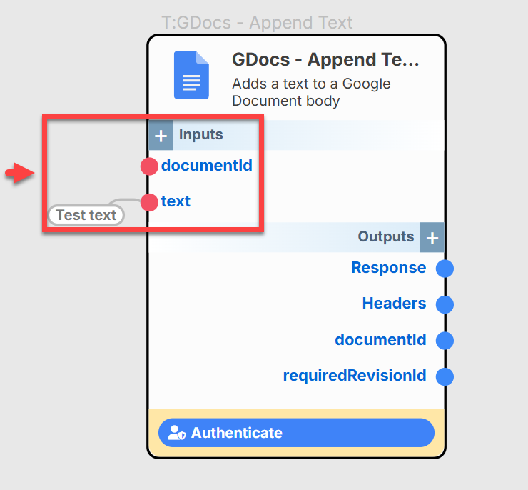Append Text Inputs