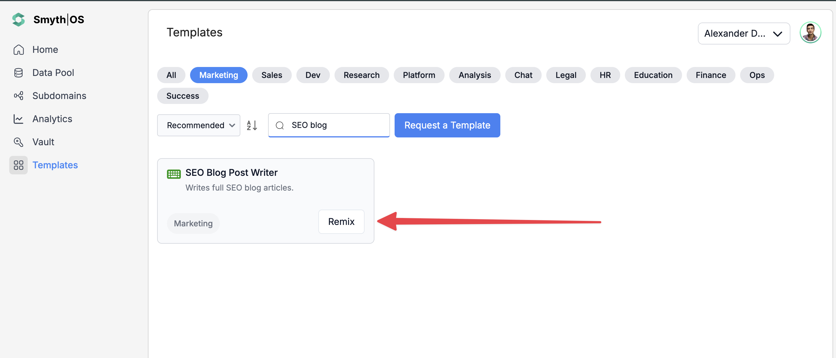 Remix the SEO Blog Post Agent