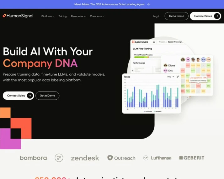 Screenshot of Adala website