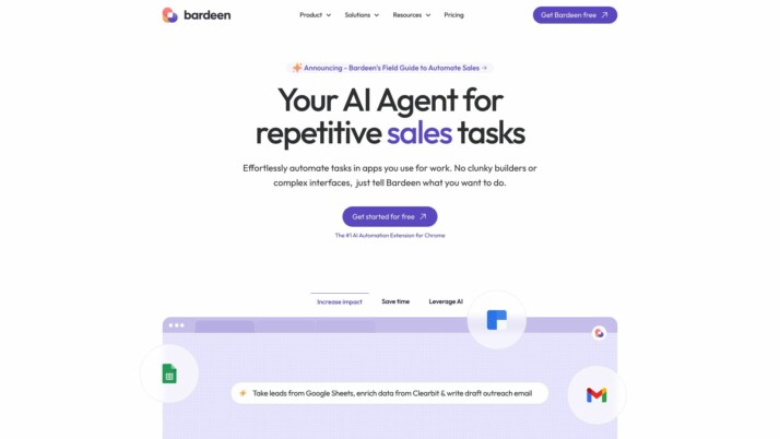 Bardeen AI Website