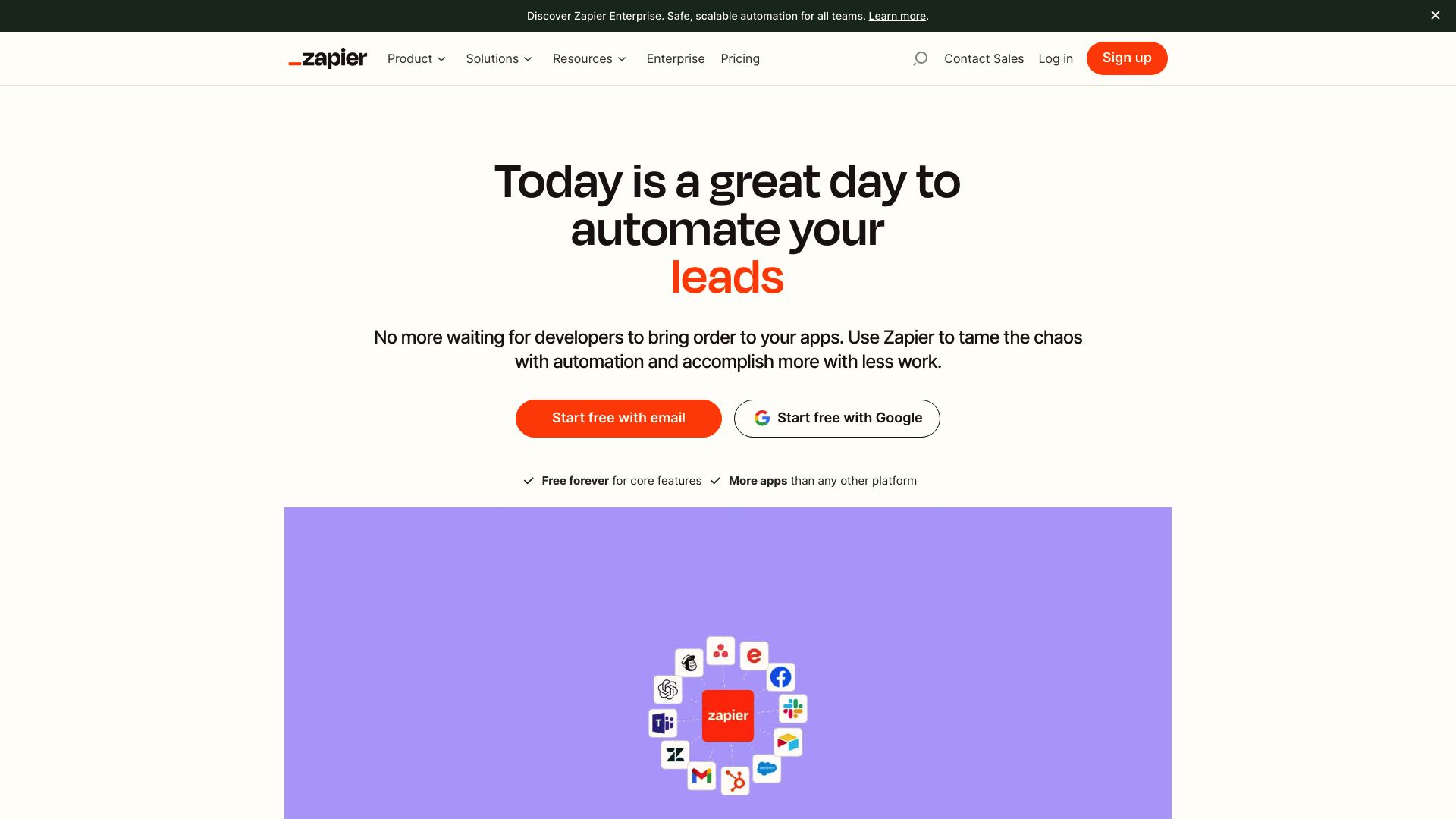 Zapier Website