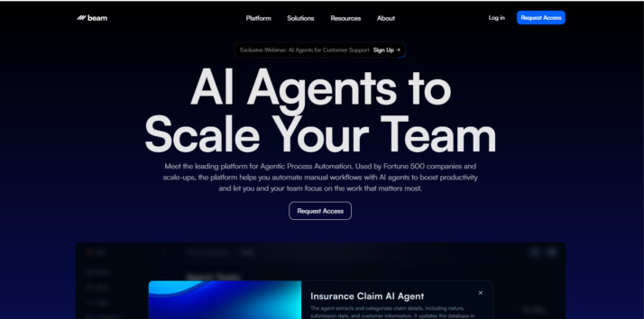 Beam AI Website