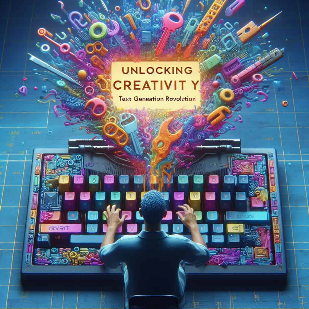 A colorful explosion of tools and ideas from a keyboard