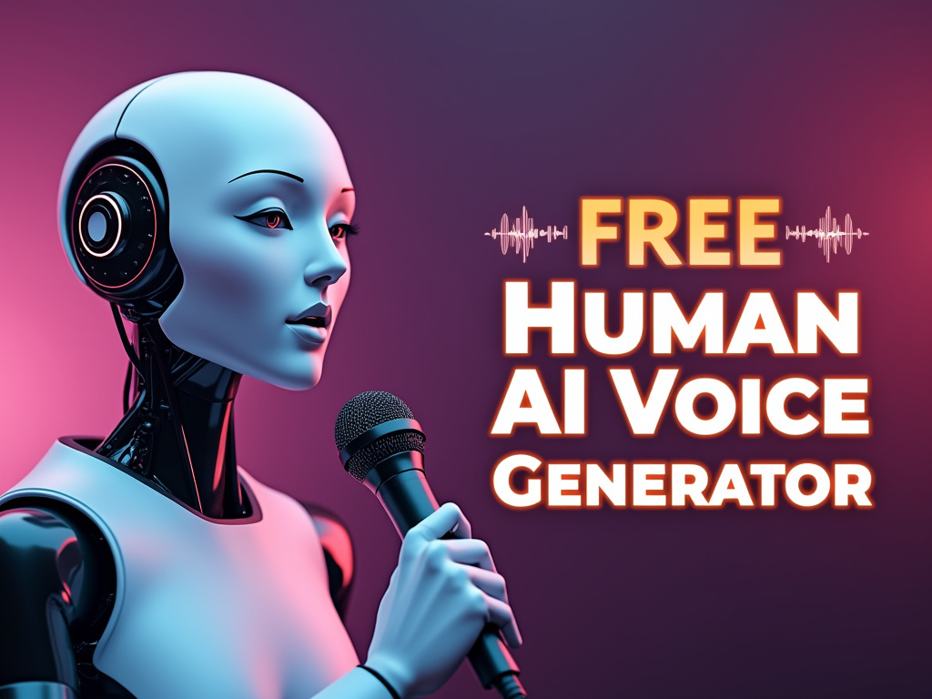 A humanoid robot with a sleek design holding a microphone.