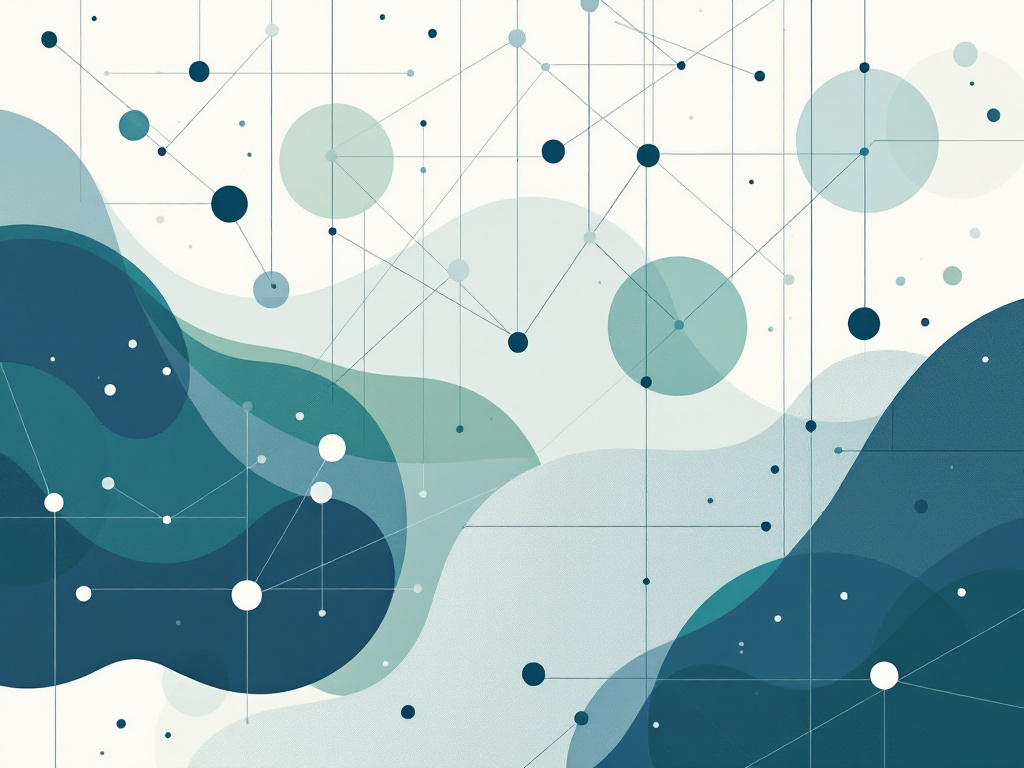 Minimalist geometric abstract design symbolizing AI agent architecture.