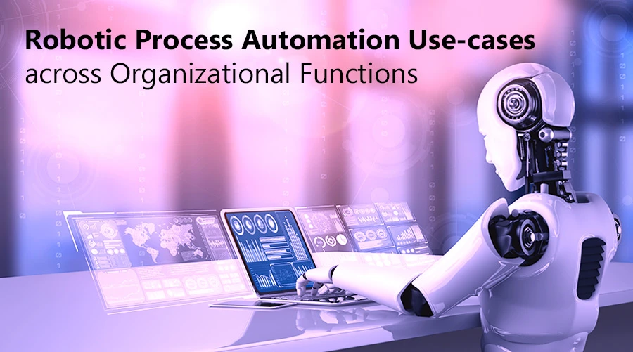 A humanoid robot interacting with a digital interface showcasing data.