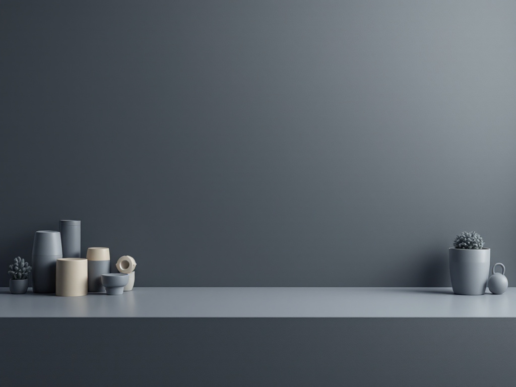 A clean, minimalist desktop surface with productivity icons representing focus mode and workflow optimization.