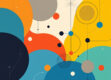 A minimalist illustration of abstract geometric shapes in complementary colors representing a multi-agent system.