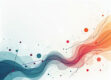 A clean, minimalist illustration featuring abstract geometric shapes and gradient color patterns.