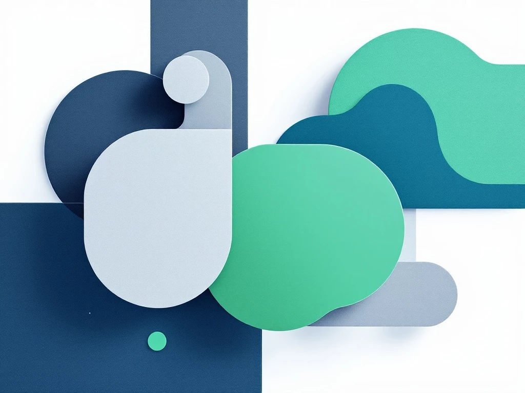 Minimalist image of abstract geometric shapes symbolizing autonomous systems and software agents.