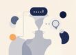 Minimalist illustration of abstract shapes symbolizing communication and interoperability between software agents.