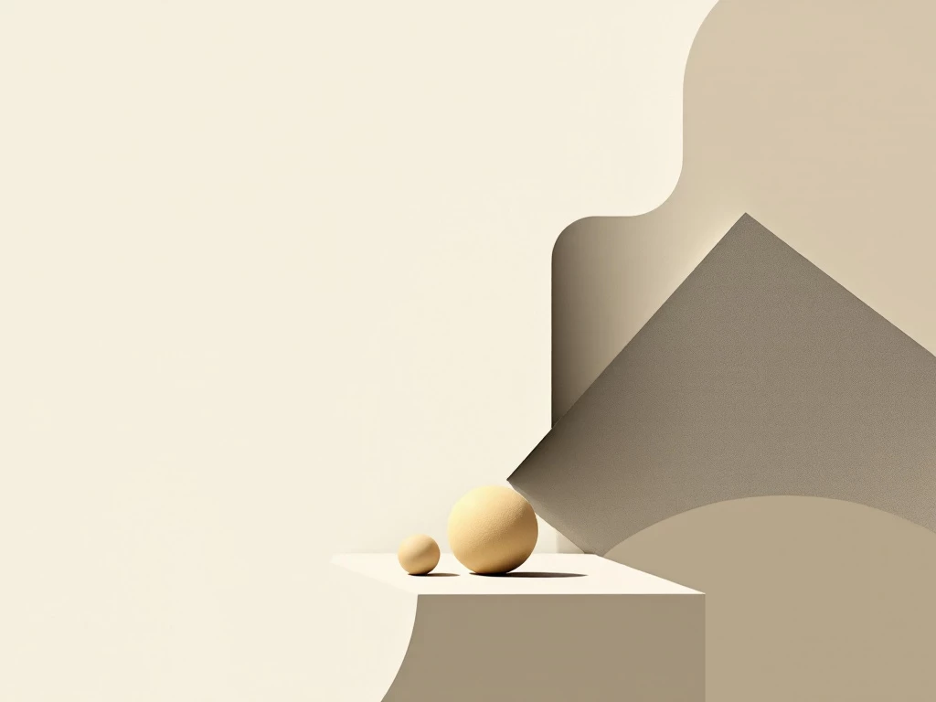 A minimalist digital illustration depicting an autonomous agent with a geometric shape in earthy colors.