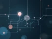 A minimalist digital illustration of an abstract energy grid, representing interconnected shapes and lines.