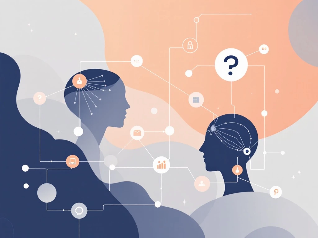 A minimalist, modern illustration depicting a network of interconnected nodes representing diverse architectures and capabilities of AI systems.