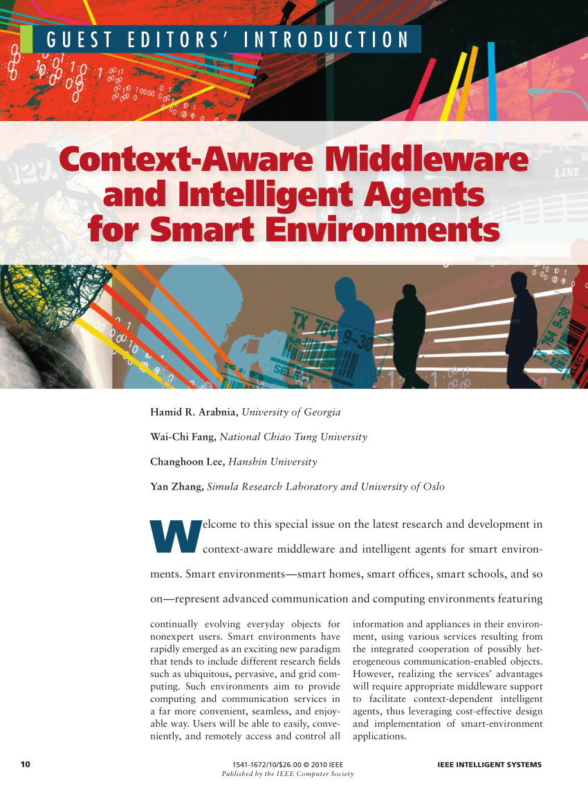 Advancements in context-aware middleware and smart agents