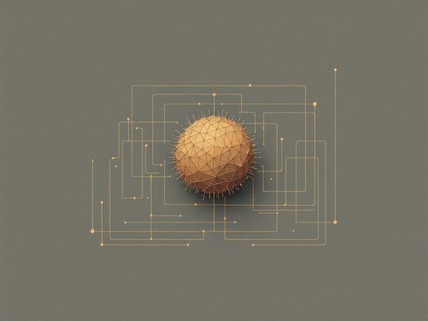 A minimalist cover image featuring a geometric shape in earthy tones symbolizing Explainable AI.