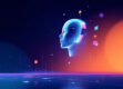 A minimalist digital illustration of a floating intelligent agent avatar against a simple background.