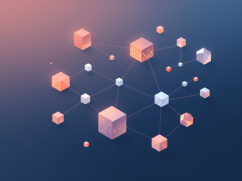 A clean illustration of interconnected geometric shapes in muted tones, symbolizing collaborative multi-agent systems.