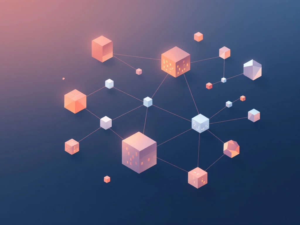 A clean illustration of interconnected geometric shapes in muted tones, symbolizing collaborative multi-agent systems.