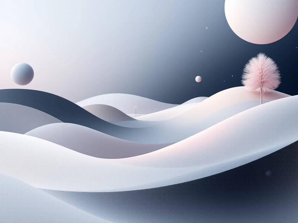 A minimalist, modern digital landscape with abstract geometric shapes and subtle textures related to AI-powered conversational agents.