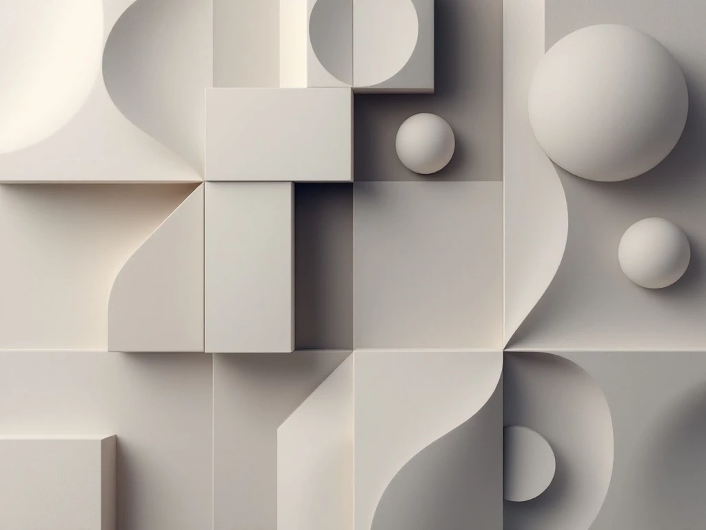 A grid of geometric shapes in muted colors representing agent-based modeling systems.