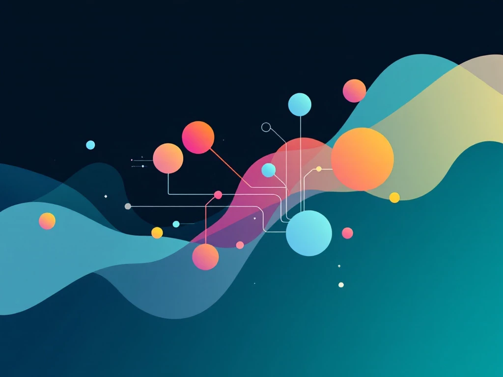 A sleek, minimalist illustration of abstract geometric shapes in various colors representing multi-agent AI systems.