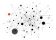 A minimalist illustration of interconnected geometric shapes and lines representing complex interactions in a dynamic system.