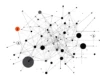 A minimalist illustration of interconnected geometric shapes and lines representing complex interactions in a dynamic system.
