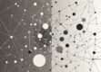 A sophisticated, minimalist geometric design with interconnected shapes and lines, representing the complex relationships within a knowledge graph.