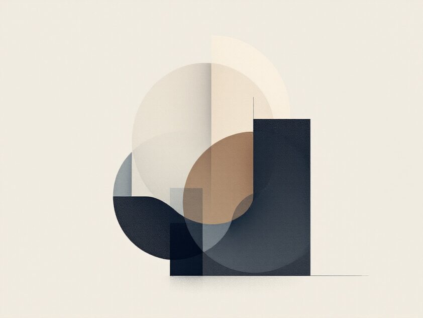 A modern cover image featuring abstract geometric shapes reflecting the relationship between Symbolic AI and Statistical AI.