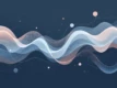 A modern graphic representation of a conversational AI interface.