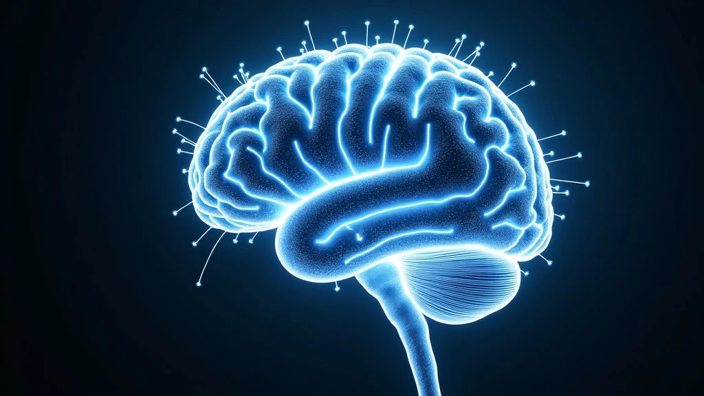 A surreal photorealistic close-up of a human brain with glowing neural networks and synapses firing.