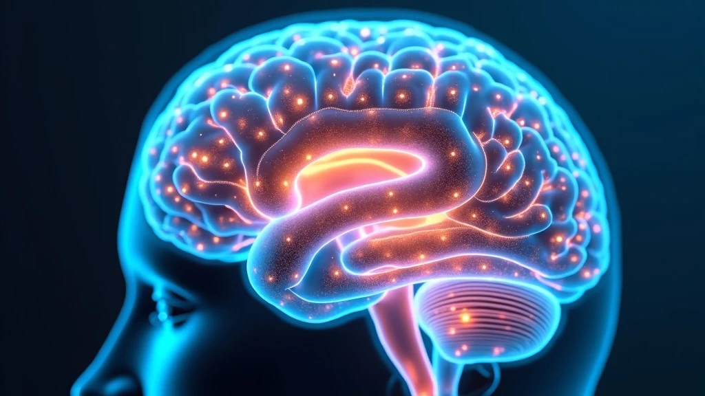 A photorealistic, abstract representation of neural pathways lighting up in different patterns within a translucent human brain model.