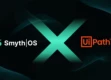 Comparison of Smythos and UiPath features in a visually engaging image, highlighting benefits for automation and streamlining processes.