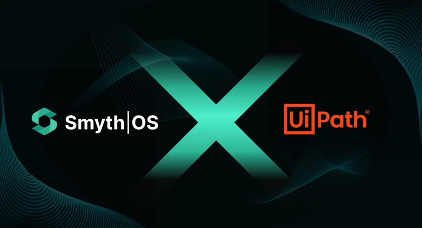 Comparison of Smythos and UiPath features in a visually engaging image, highlighting benefits for automation and streamlining processes.