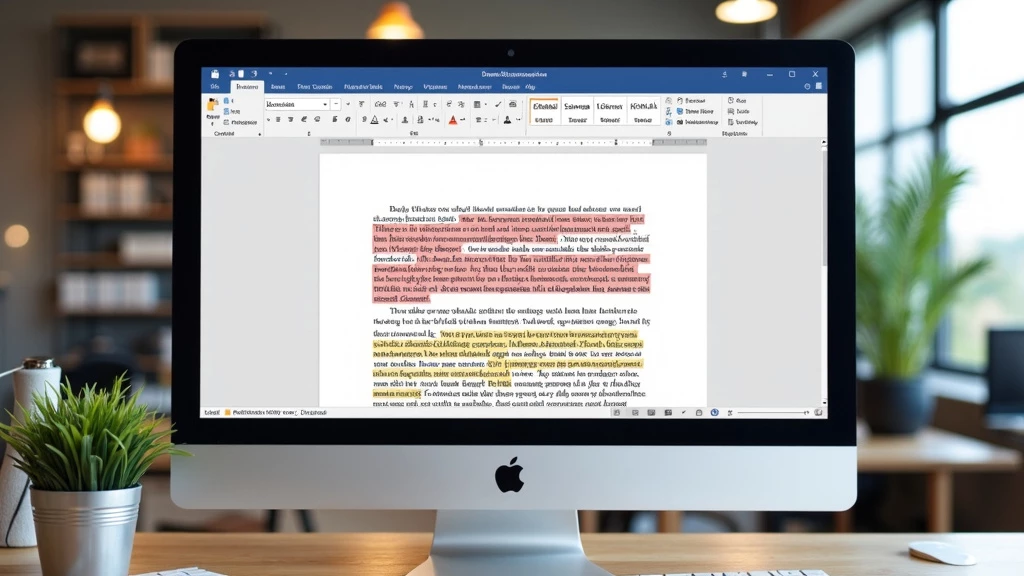 AI interface analyzing essay text with visual cues for grammar and structure.