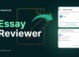 Professional essay reviewer at work, providing feedback and improving writing skills for students and writers, enhancing academic performance.