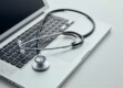 a stethoscope on a laptop
